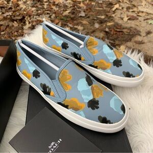 Coach Chrissy Women's Floral Slip-On Sneakers Size 7
